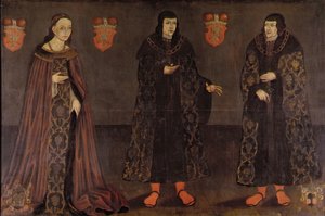 Retrato de Stanislaw, Janus III y Anna, duques de Mazovia, 1620-40